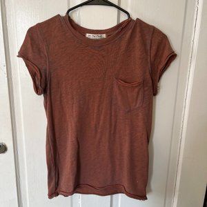 Free People We The Free distressed pocket tee, XS